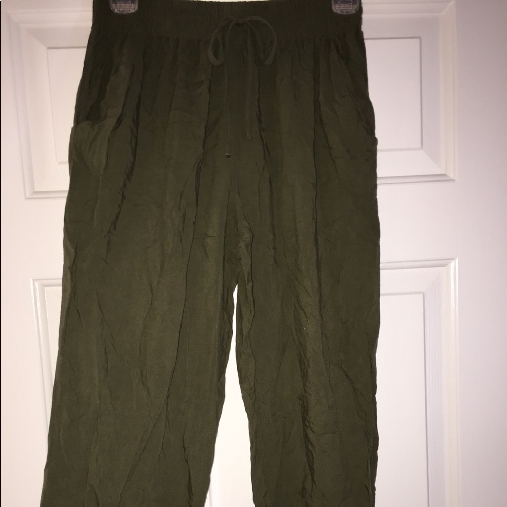 Olive green joggers